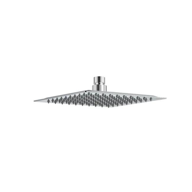 200mm Chrome Square Stainless Steel Slim Shower Head