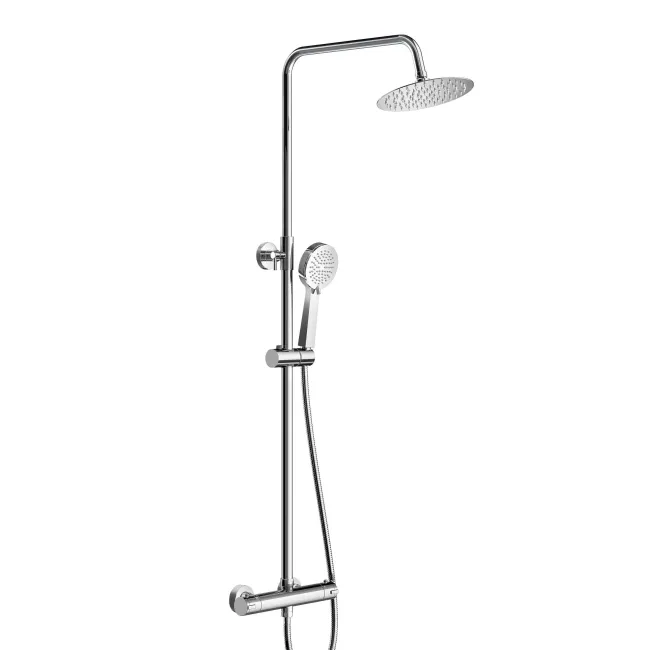 Chrome Round Thermostatic Shower
