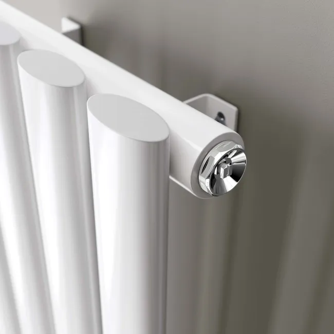 Marbella White Single Oval Panel Radiator 1800x360mm