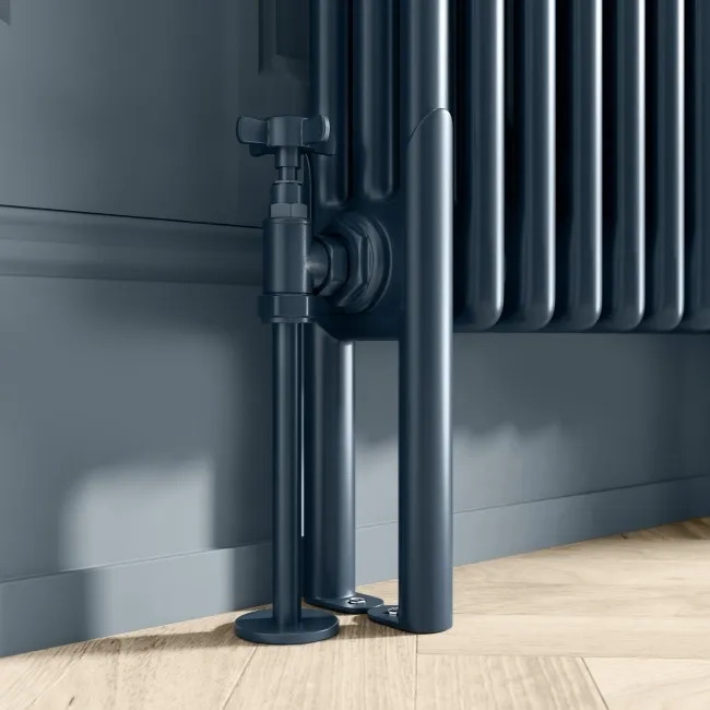 Athens Inky Blue Triple Column Vertical Traditional Radiator 1800x290mm