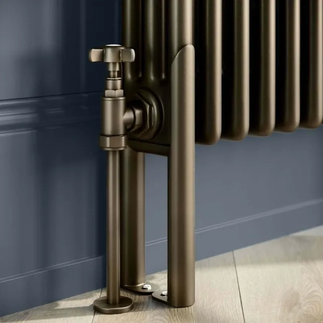 Athens Antique Gold Triple Column Vertical Traditional Radiator 1800x470mm