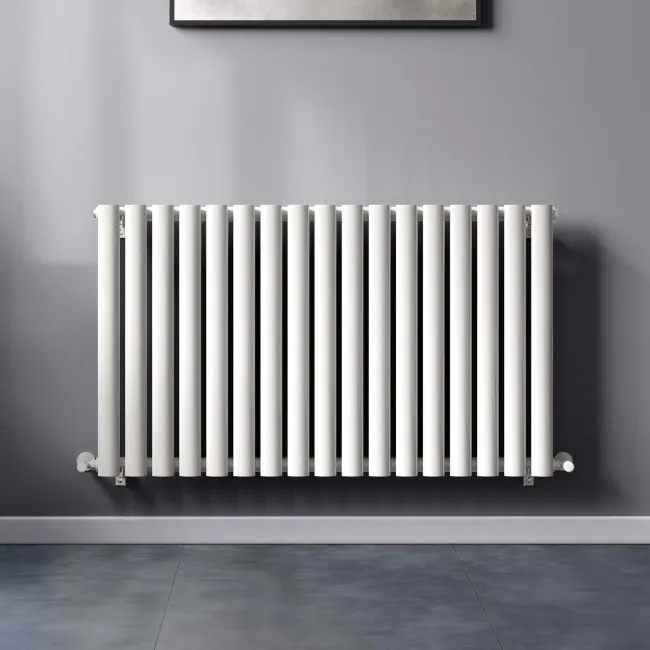Marbella White Single Oval Panel Radiator 600x1020mm