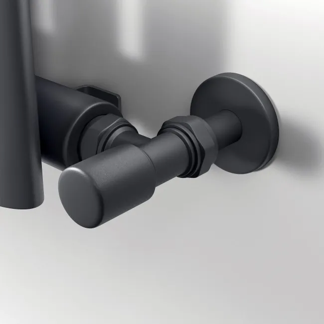 Marbella Anthracite Single Oval Panel Radiator 600x420mm