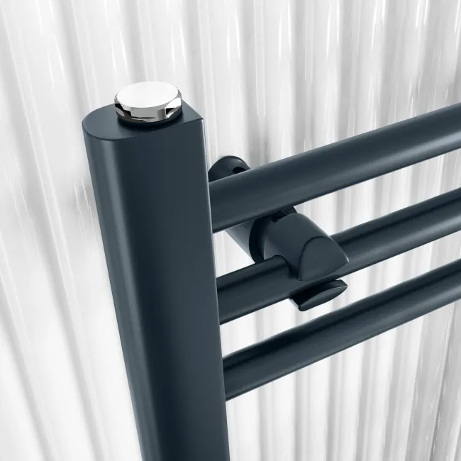 Barcelona Inky Blue Straight Heated Towel Rail 800x500mm