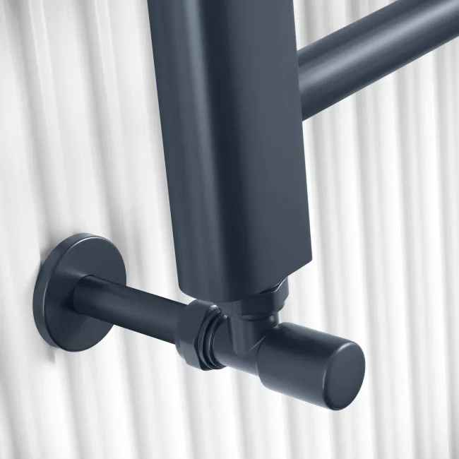 Barcelona Inky Blue Straight Heated Towel Rail 800x500mm