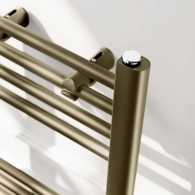Barcelona Antique Gold Straight Heated Towel Rail 1200x500mm