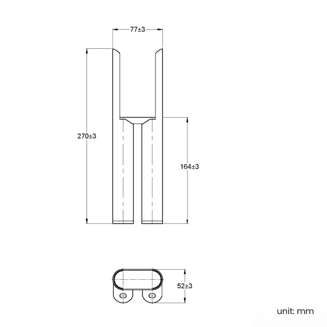 Stone Grey Traditional 2 Column Radiator Feet