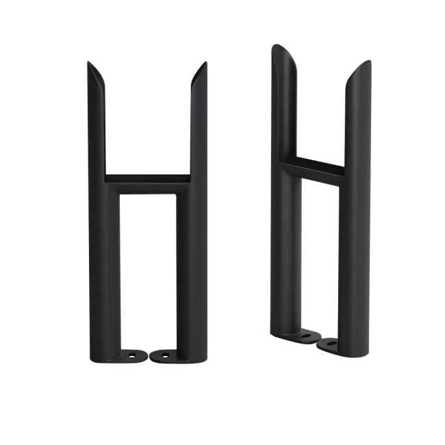 Matt Black Traditional 3 Column Radiator Feet