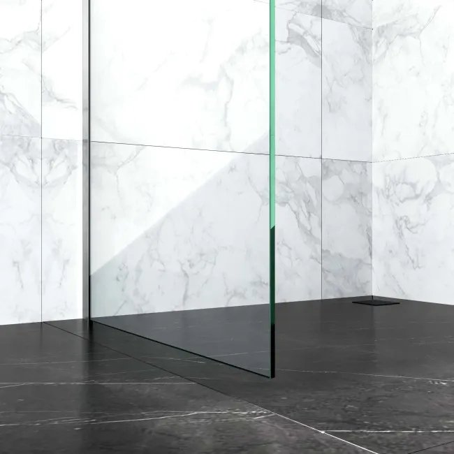 Copenhagen Easy Clean 8mm Wet Room Shower Glass Panel 1100mm