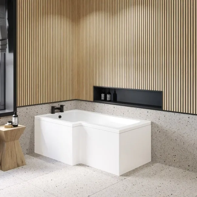 1600 Super Strength Reinforced Acrylic L Shaped Bath Front Panel