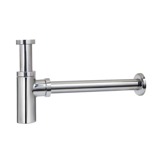 Chrome Round Solid Brass Bottle Trap