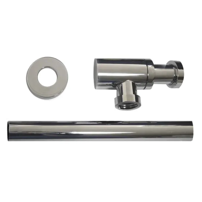 Chrome Round Solid Brass Bottle Trap