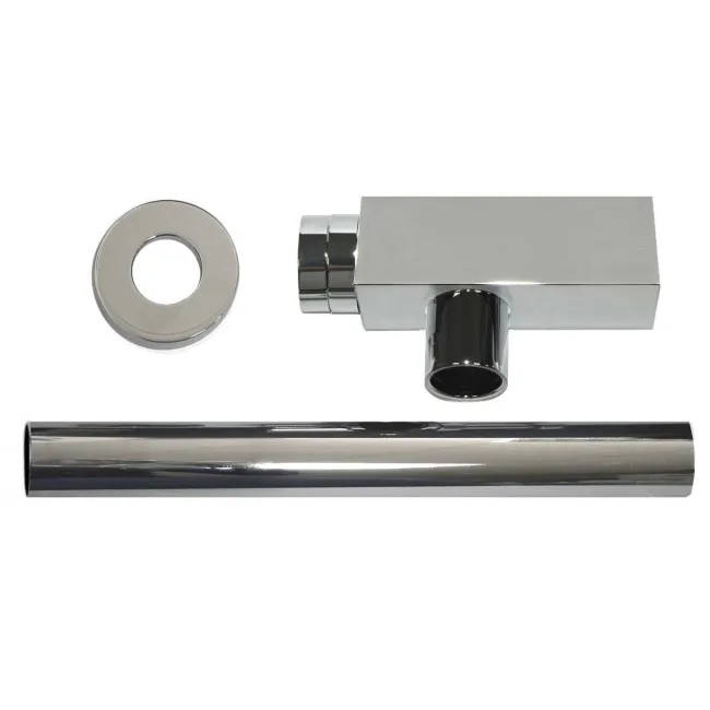Chrome Square Solid Brass Bottle Trap