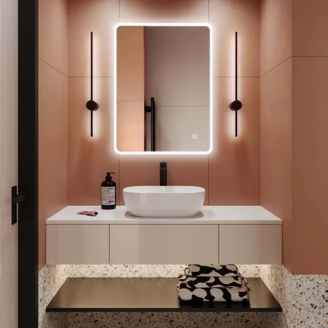 Evelyn Illuminated LED Mirror 800x600mm