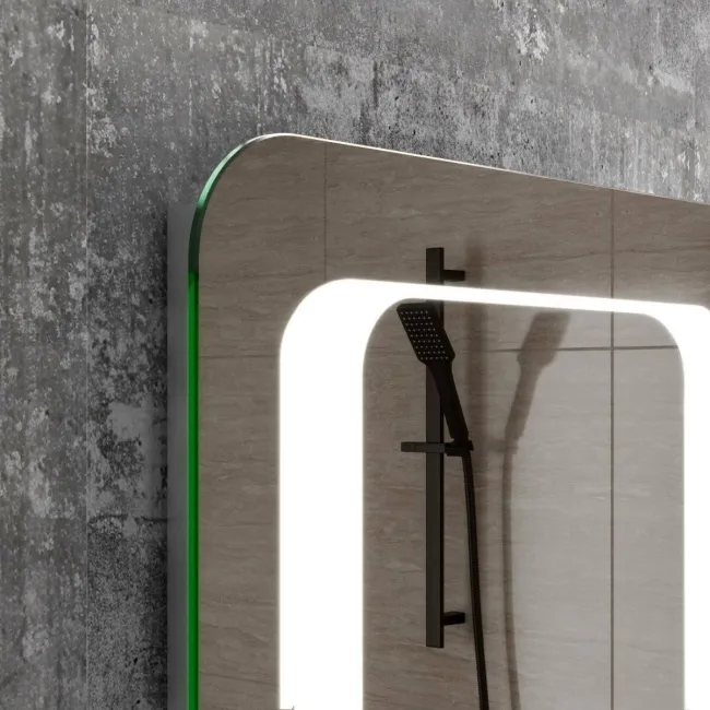 Arabella Battery Operated Illuminated LED Cloakroom Mirror 600x400mm
