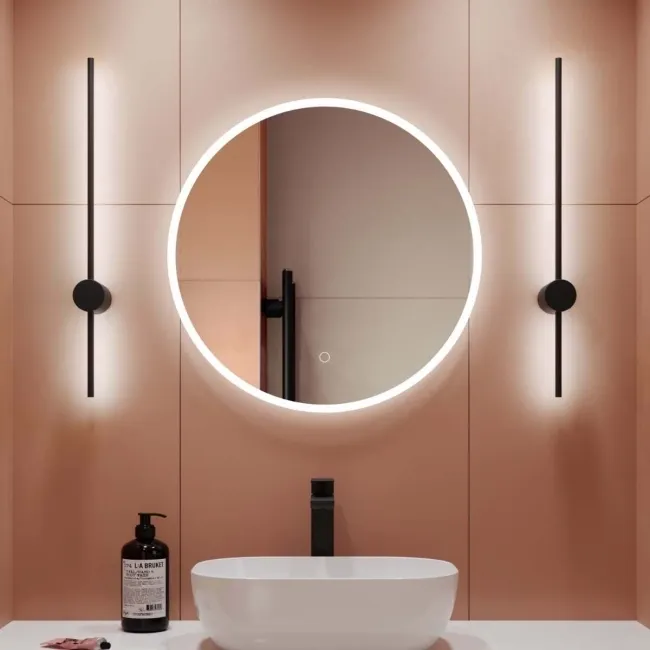 Aria Round Illuminated LED Mirror 600mm