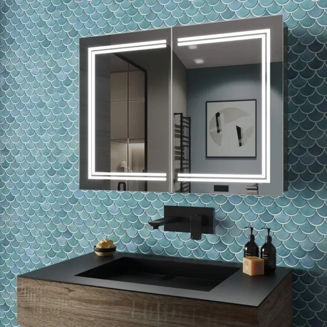 Allyson Illuminated LED Mirror Cabinet 600x800mm