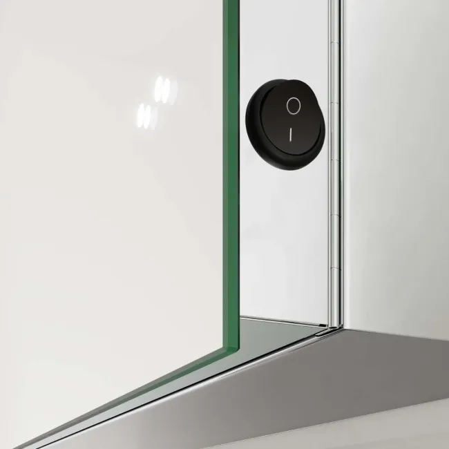 Madison Battery Operated Illuminated LED Cloakroom Mirror Cabinet 600x400mm