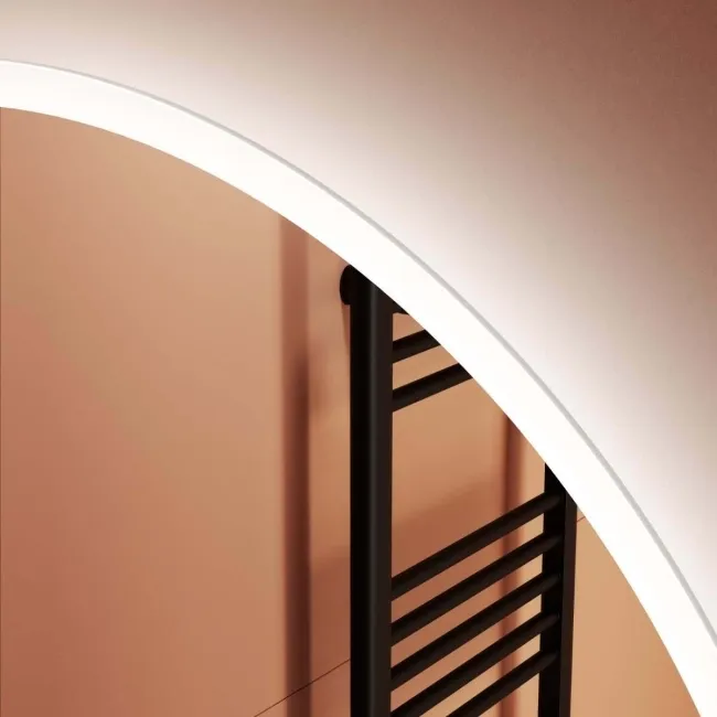 Aria Round Illuminated LED Mirror With BLUETOOTH Speaker 800mm