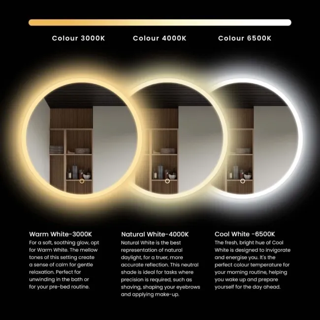 Emielia Illuminated LED Mirror Cabinet With BLUETOOTH Speaker 650x1200mm