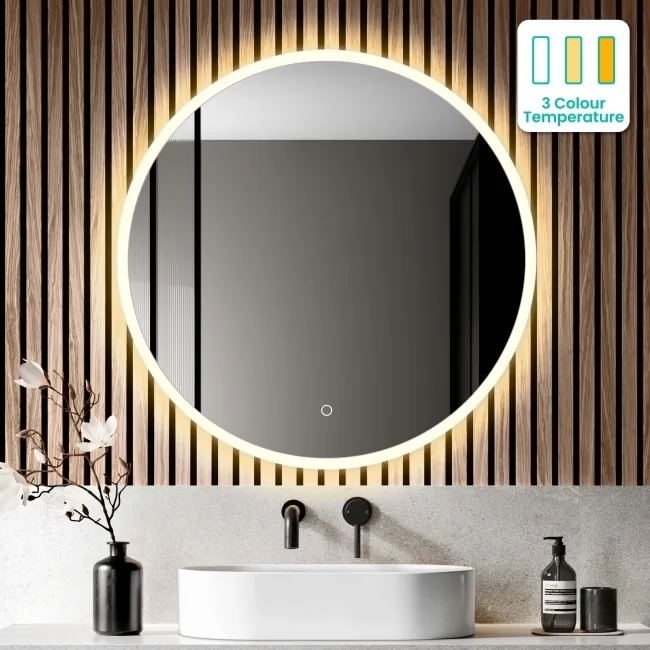Grace Round Illuminated LED Mirror 800mm