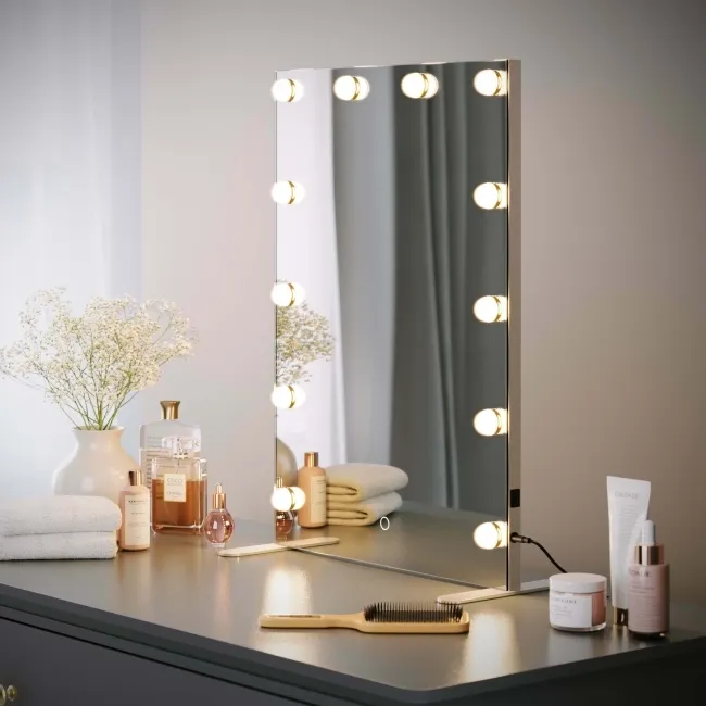 Serena Hollywood Mirror 700x500mm - Mini Bulbs