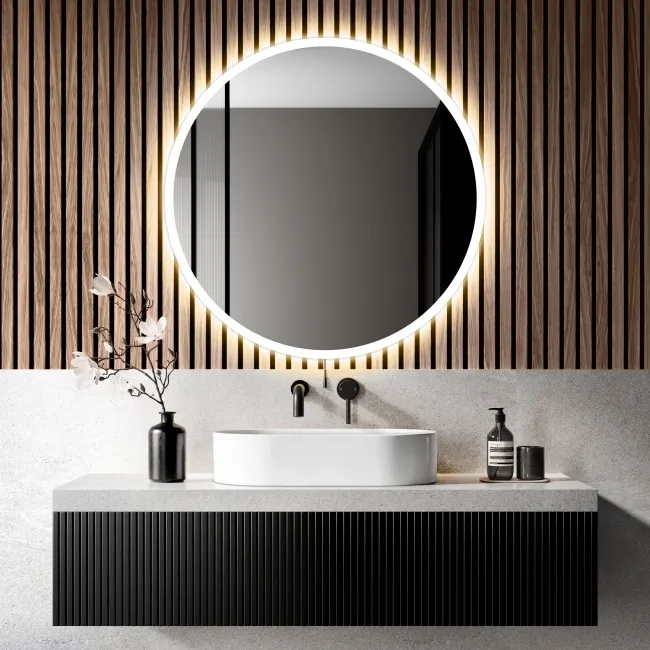 Grace Battery Operated Illuminated LED Mirror 800mm