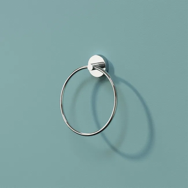 Sofia Chrome Toilet Roll Holder & Towel Ring