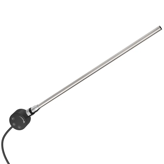 Palermo Electric Matt Black Designer Heated Towel Rail 1200x600mm