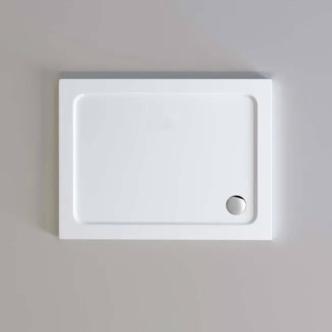 London Rectangular Stone Shower Tray 900x760mm & Riser Kit