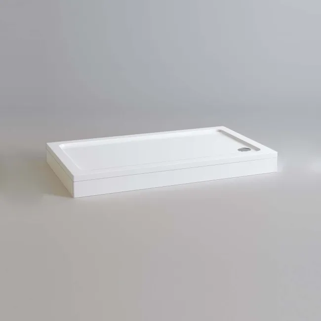 London Rectangular Stone Shower Tray 1400x900mm & Riser Kit