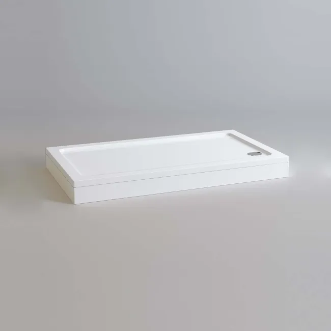 London Rectangular Stone Shower Tray 1500x760mm & Riser Kit