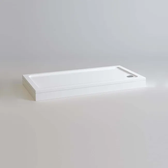 London Rectangular Stone Shower Tray 1600x800mm & Riser Kit