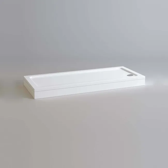 London Rectangular Stone Shower Tray 1700x700mm & Riser Kit