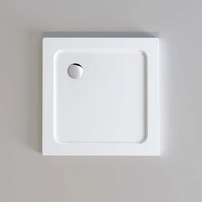 London Square Stone Shower Tray 800x800mm & Riser Kit