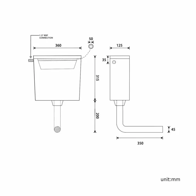 Hudson Traditional Back To Wall Toilet With Graphite Grey Wooden Seat and Concealed Cistern