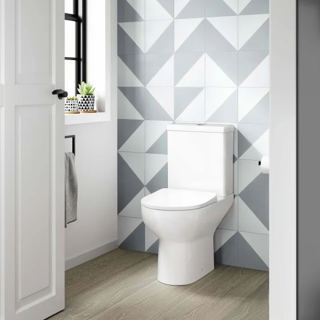 Manhattan Slimline 560 Depth Close Coupled Toilet With Soft Close Seat