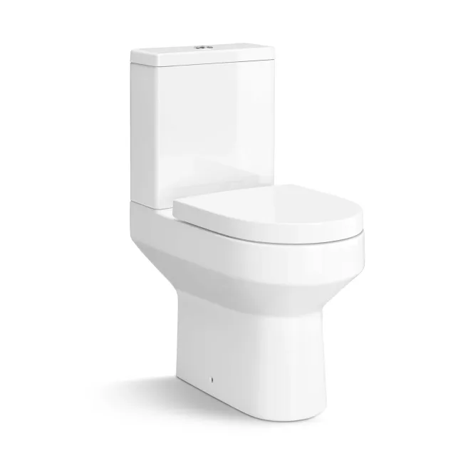 Denver Rimless Close Coupled Toilet & Pedestal Basin Set