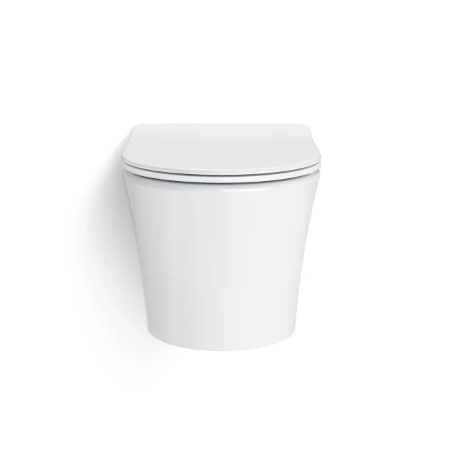Tucson Rimless Wall Hung Toilet With Premium Soft Close Slim Seat