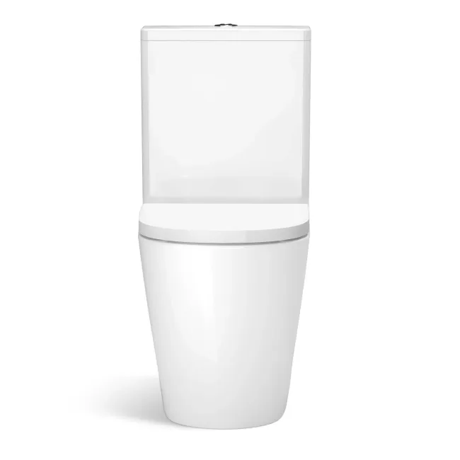 Utah Rimless Close Coupled Toilet With Premium Soft Close Seat