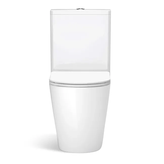 Utah Rimless Close Coupled Toilet With Premium Soft Close Slim Seat