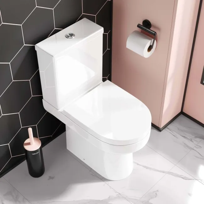 Denver Close Coupled Toilet & Pedestal Basin Set
