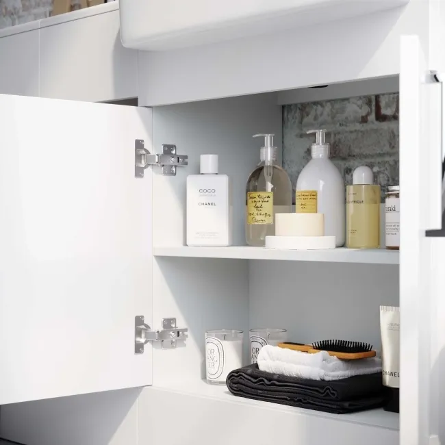Harper Gloss White Combination Vanity Basin and Seattle Toilet 1500mm