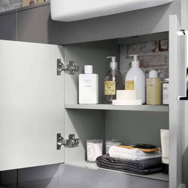 Harper Stone Grey Combination Vanity Basin and Denver Toilet 1500mm