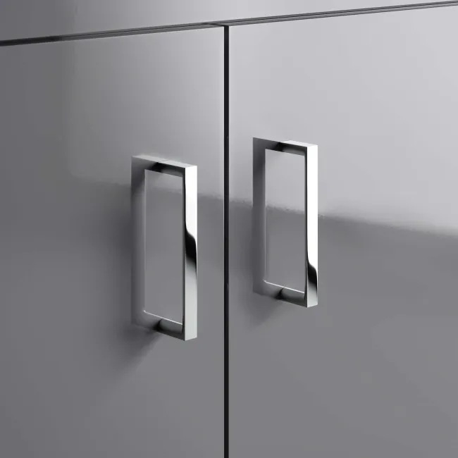 Quartz Stone Grey Vanity with Semi Recessed Basin 550mm