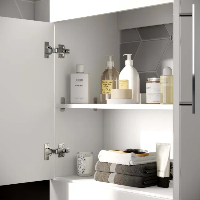 Avon Gloss White Vanity with Oval Counter Top Basin 600mm
