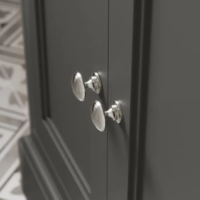 Lucia Graphite Grey Cabinet with Marble Top 840mm - Excludes Counter Top Basin