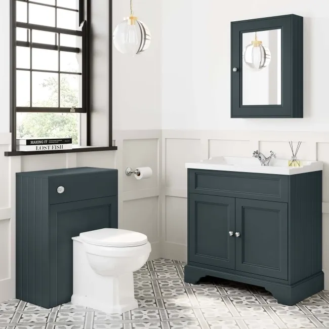 Lucia Inky Blue Basin Vanity 830mm