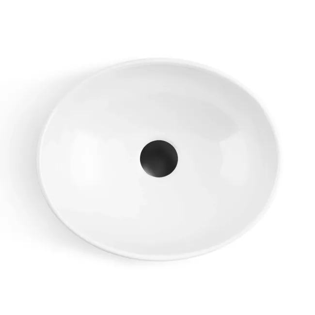 Bermuda Inky Blue Vanity with Marble Top & Oval Counter Top Basin 600mm