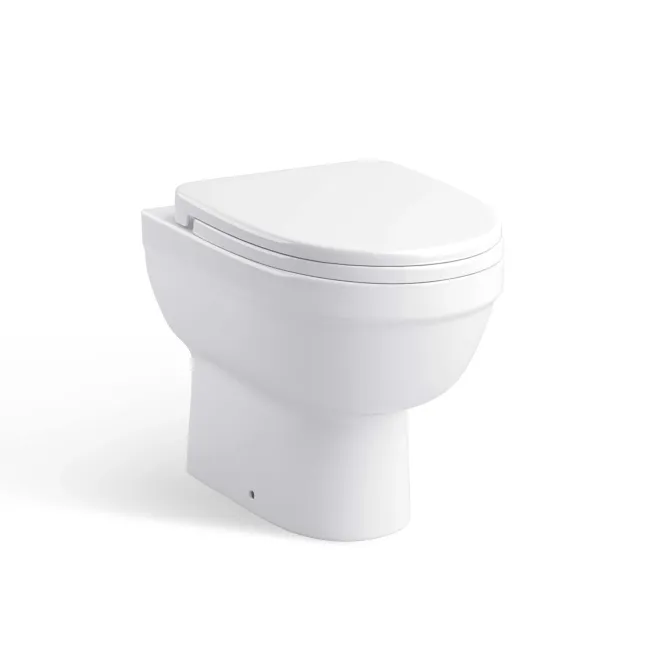 Monaco Inky Blue Combination Vanity Traditional Basin and Seattle Toilet 1500mm - Brass Knurled Handles